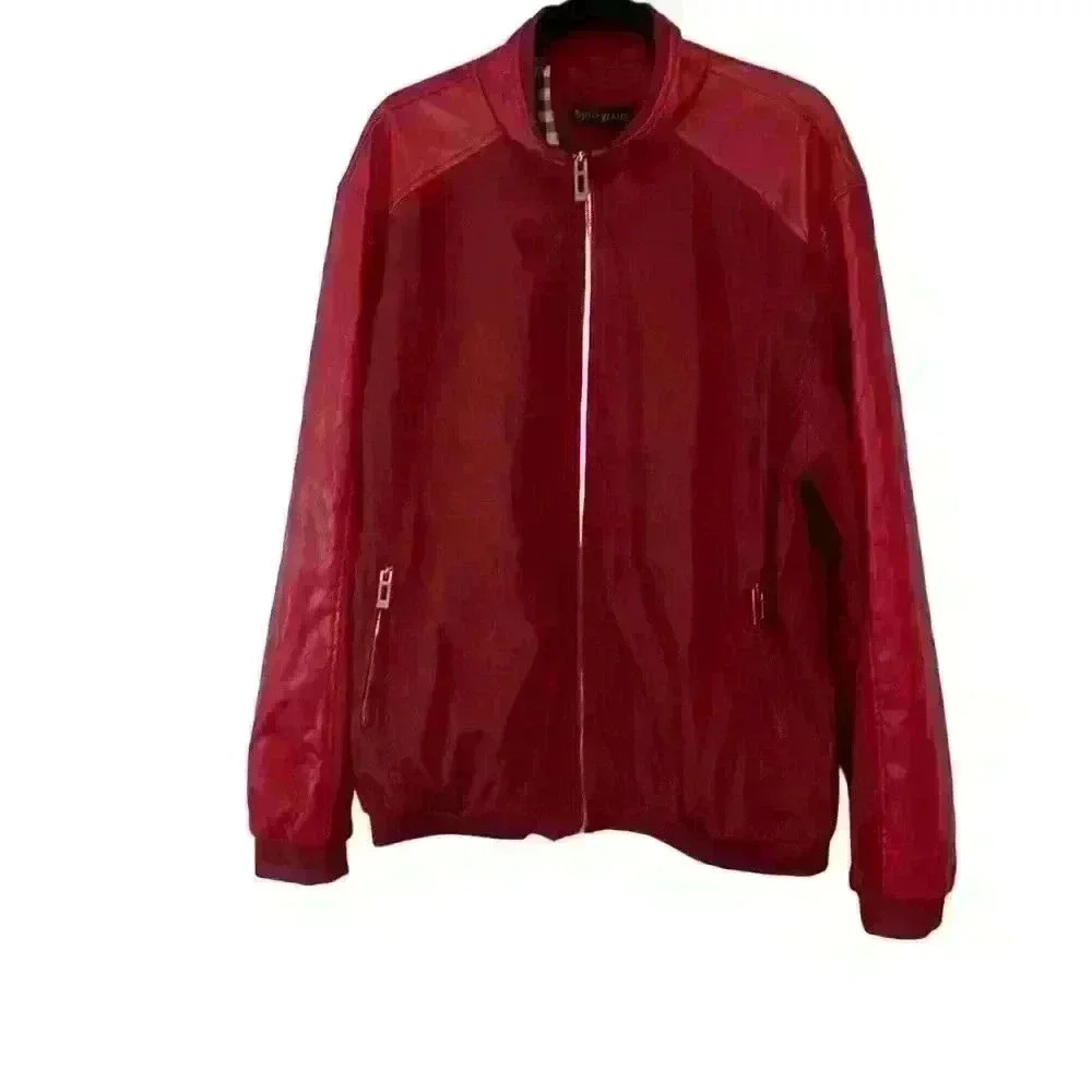 Springrain bomber style rain jacket maroon  size XXL